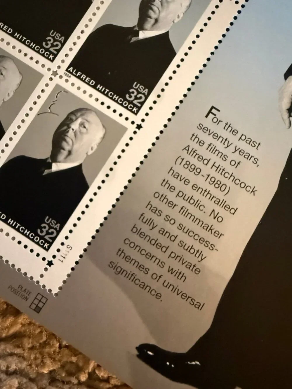 Stamps - legends of Hollywood - Alfred hotchcock